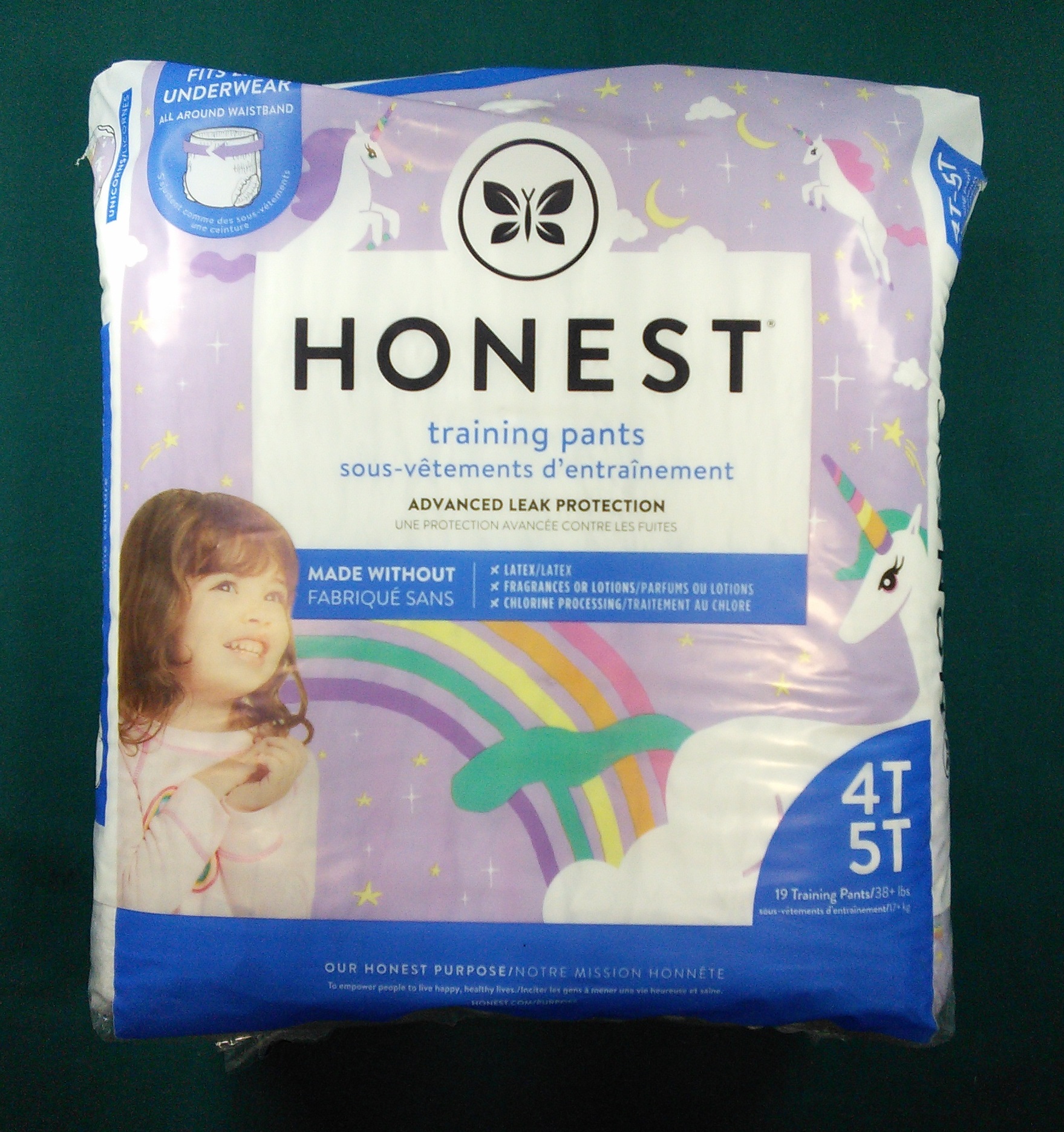 Honest Training Pants, Unicorns, 4T-5T, 19 Count : : Baby